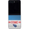 NFL Tennessee Titans White Striped Galaxy Z Flip5 5G Skin
