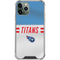 NFL Tennessee Titans White Striped iPhone 11 Pro Max Clear Case