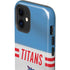 NFL Tennessee Titans White Striped iPhone 12 Impact Case