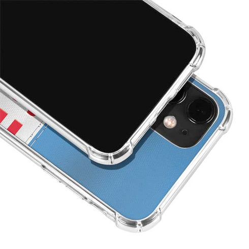 NFL Tennessee Titans White Striped iPhone 12 Mini Clear Case