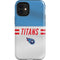 NFL Tennessee Titans White Striped iPhone 12 Mini Impact Case