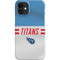 NFL Tennessee Titans White Striped iPhone 12 Mini Lite Case