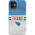 NFL Tennessee Titans White Striped iPhone 12 Mini Lite Case