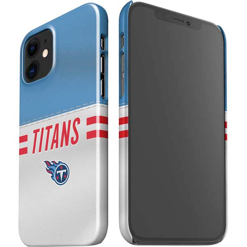 NFL Tennessee Titans White Striped iPhone 12 Mini Lite Case