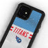 NFL Tennessee Titans White Striped iPhone 12 Mini Waterproof Case