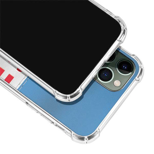 NFL Tennessee Titans White Striped iPhone 12 Pro Clear Case