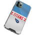 NFL Tennessee Titans White Striped iPhone 12 Pro Clear Case
