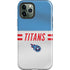 NFL Tennessee Titans White Striped iPhone 12 Pro Impact Case