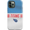 NFL Tennessee Titans White Striped iPhone 12 Pro Max Impact Case