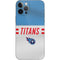 NFL Tennessee Titans White Striped iPhone 12 Pro Skin