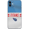 NFL Tennessee Titans White Striped iPhone 12 Skin