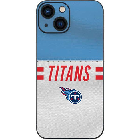 NFL Tennessee Titans White Striped iPhone 13 Mini Skin