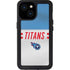 NFL Tennessee Titans White Striped iPhone 13 Mini Waterproof Case