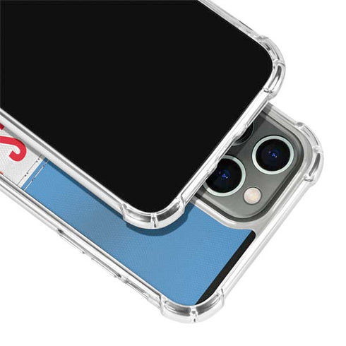 NFL Tennessee Titans White Striped iPhone 13 Pro Clear Case