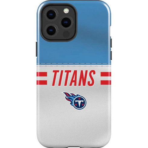 NFL Tennessee Titans White Striped iPhone 13 Pro Max Impact Case