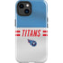 NFL Tennessee Titans White Striped iPhone 14 Plus Impact Case