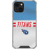 NFL Tennessee Titans White Striped iPhone 14 Plus Clear Case