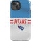 NFL Tennessee Titans White Striped iPhone 14 Impact Case