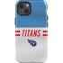 NFL Tennessee Titans White Striped iPhone 15 Impact Case