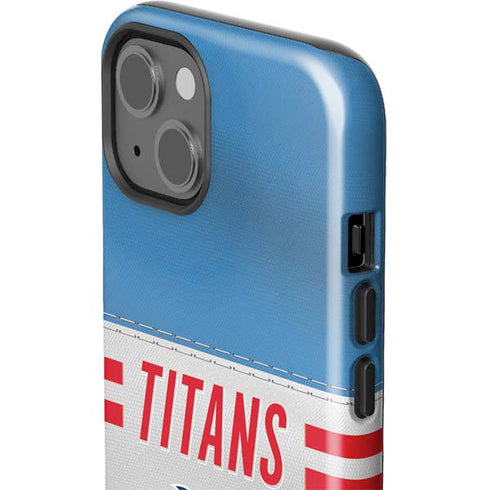 NFL Tennessee Titans White Striped iPhone 15 Impact Case