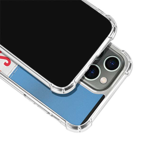 NFL Tennessee Titans White Striped iPhone 15 Pro Clear Case