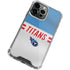 NFL Tennessee Titans White Striped iPhone 15 Pro Clear Case