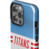NFL Tennessee Titans White Striped iPhone 15 Pro Impact Case