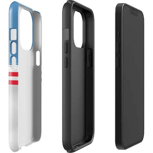 NFL Tennessee Titans White Striped iPhone 14 Pro Impact Case