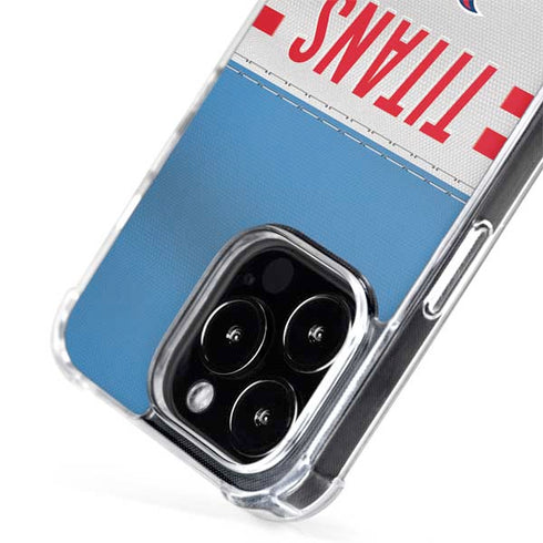 NFL Tennessee Titans White Striped iPhone 14 Pro Max MagSafe Case