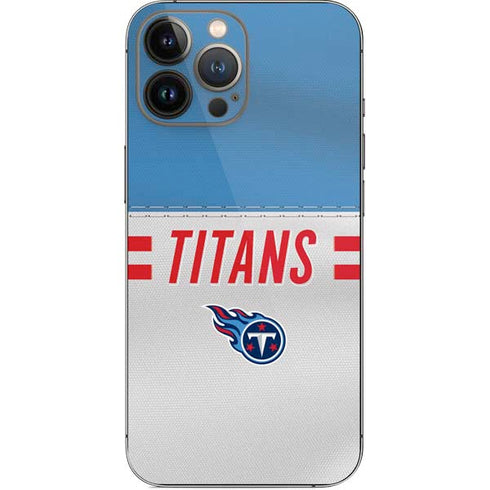 NFL Tennessee Titans White Striped iPhone 14 Pro Max Skin