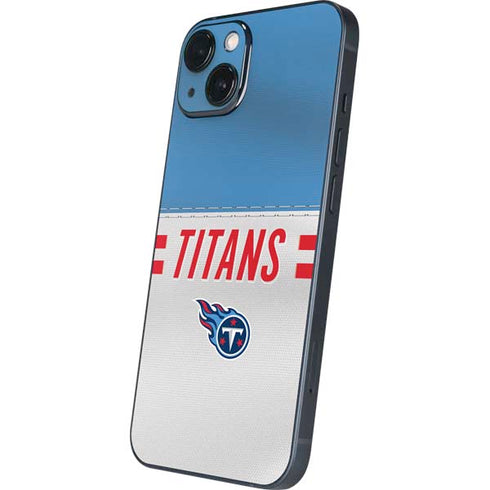 NFL Tennessee Titans White Striped iPhone 14 Skin