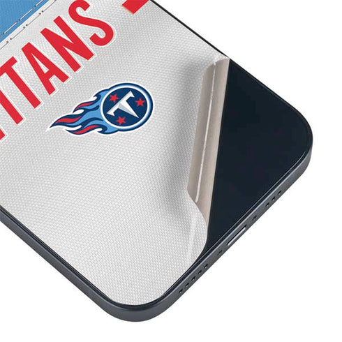 NFL Tennessee Titans White Striped iPhone 14 Skin