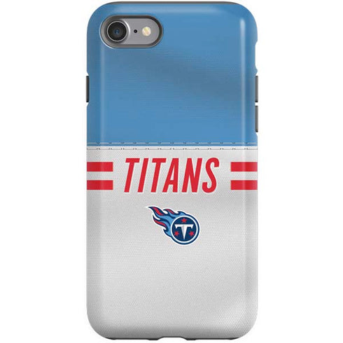 NFL Tennessee Titans White Striped iPhone SE (2nd & 3rd Gen) Pro Case