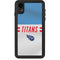 NFL Tennessee Titans White Striped iPhone XR Waterproof Case