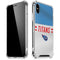 NFL Tennessee Titans White Striped iPhone XS Max Clear Case