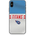NFL Tennessee Titans White Striped iPhone XS Skin