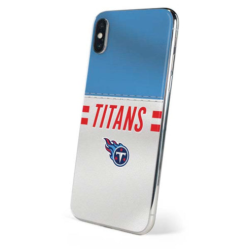 NFL Tennessee Titans White Striped iPhone XS Skin