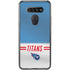 NFL Tennessee Titans White Striped LG K51/Q51 Clear Case