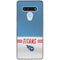NFL Tennessee Titans White Striped LG Stylo 6 Clear Case