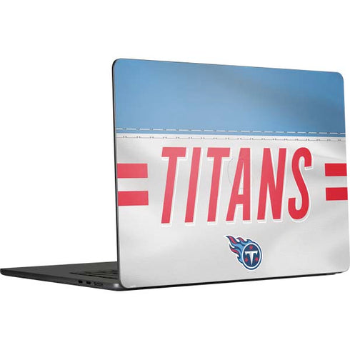 NFL Tennessee Titans White Striped MacBook Air 15 in (2023) Skin