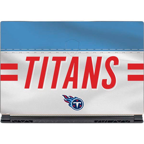 NFL Tennessee Titans White Striped MSI GS65 Stealth Laptop Skin