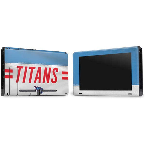 NFL Tennessee Titans White Striped Nintendo Switch Bundle Skin