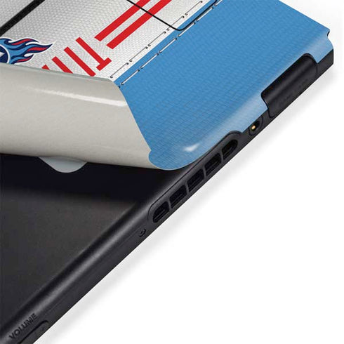 NFL Tennessee Titans White Striped Nintendo Switch Bundle Skin