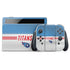 NFL Tennessee Titans White Striped Nintendo Switch OLED (2021) Skin