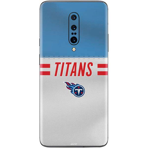 NFL Tennessee Titans White Striped OnePlus 7 Pro Skin