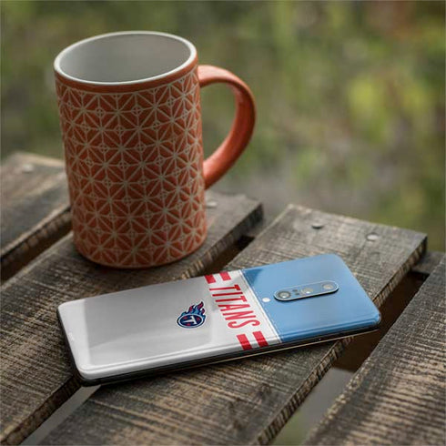 NFL Tennessee Titans White Striped OnePlus 7 Pro Skin