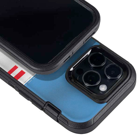 NFL Tennessee Titans White Striped Otterbox Defender iPhone Skin
