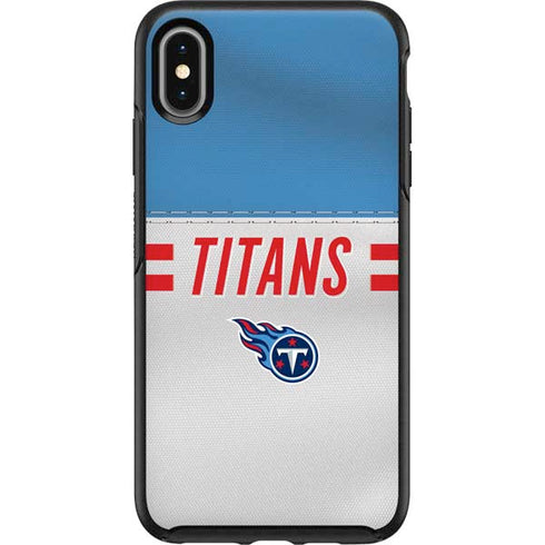 NFL Tennessee Titans White Striped Otterbox Symmetry iPhone Skin