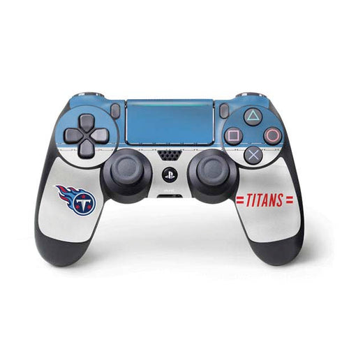 NFL Tennessee Titans White Striped PS4 Pro/Slim Controller Skin