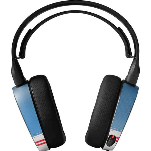 NFL Tennessee Titans White Striped SteelSeries Arctis 5 Skin